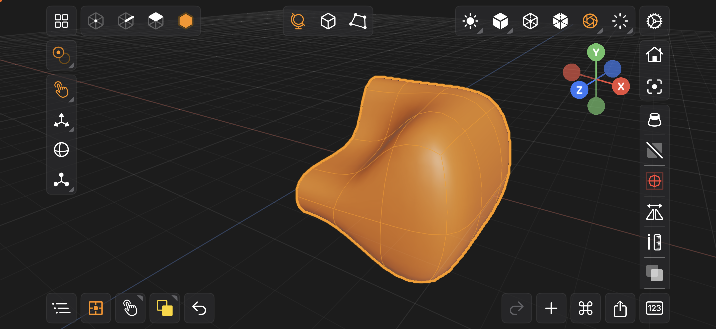 Valence 3D iPhone Modeler Mirror Modifier Disabled