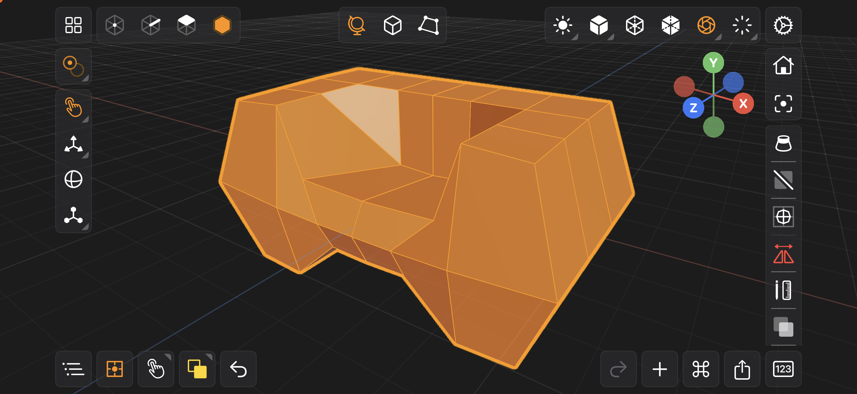 Valence 3D iPhone Modeler Subdivision Modifier Disabled