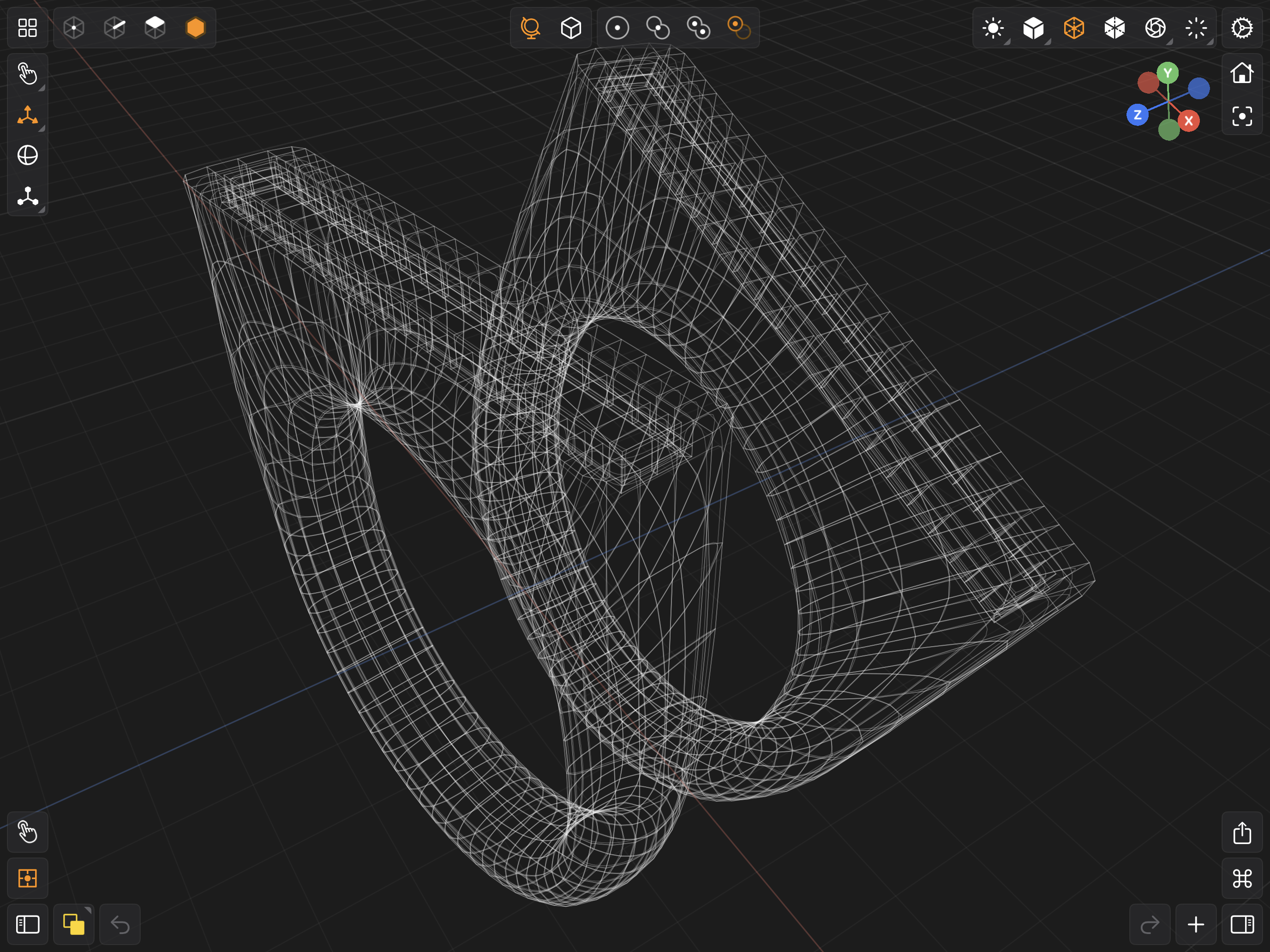 Valence 3D Modeler Wireframe Rendering Mode
